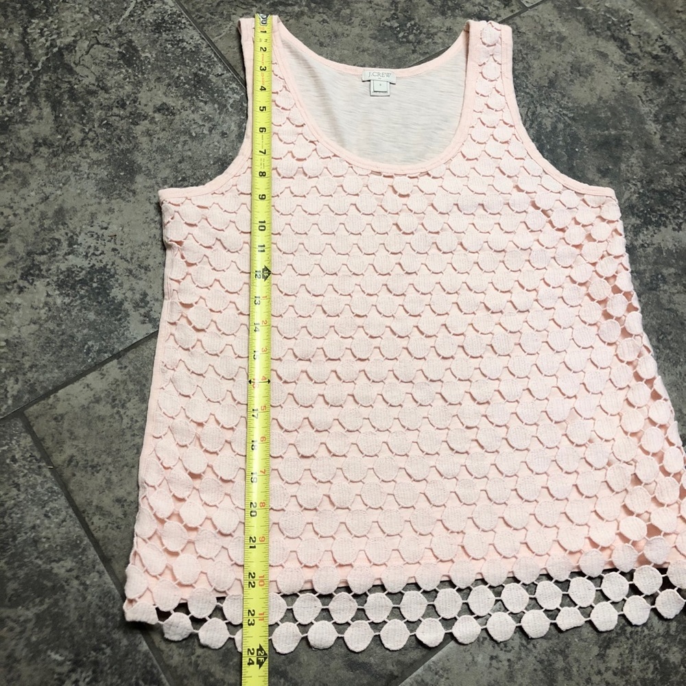 ❌SOLD❌ J.CREW TIERED DOT LIGHT PINK BLUSH TANK TOP - Picture 3 of 8